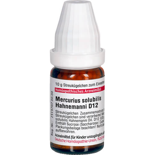 MERCURIUS SOLUBILIS Hahnemanni D 12 Globuli MERCURIUS SOLUBILIS Hahnemanni D 12 Globuli