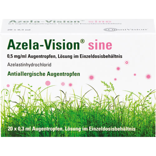 AZELA-Vision sine 0,5 mg/ml Augentr.i.Einzeldosis. AZELA-Vision sine 0,5 mg/ml Augentr.i.Einzeldosis.