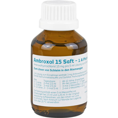 AMBROXOL 15 Saft-1A Pharma AMBROXOL 15 Saft-1A Pharma