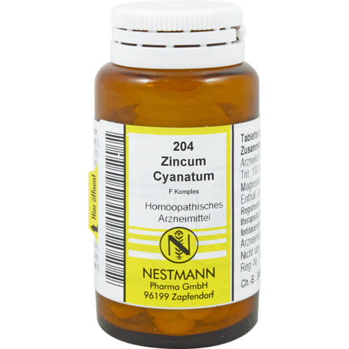 ZINCUM CYANATUM F Komplex Nr.204 Tabletten ZINCUM CYANATUM F Komplex Nr.204 Tabletten