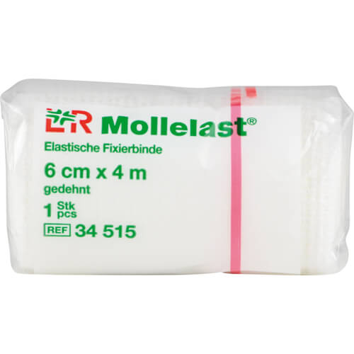MOLLELAST Binden 6 cmx4 m weiß MOLLELAST Binden 6 cmx4 m weiß
