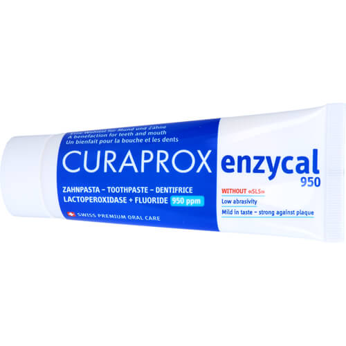 CURAPROX enzycal 950 Fluorid extra milde Zahnpasta CURAPROX enzycal 950 Fluorid extra milde Zahnpasta