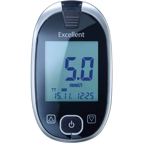 GLUCOCHECK Excellent Blutzuckermessger.Set mmol/l GLUCOCHECK Excellent Blutzuckermessger.Set mmol/l