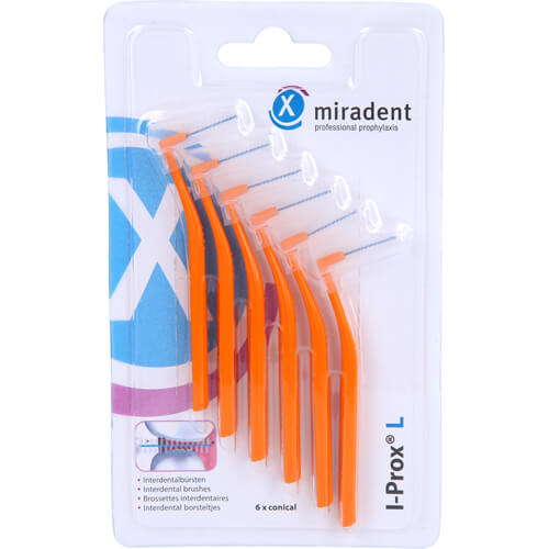 MIRADENT Interdentalbürste I-Prox L 0,8 mm orange MIRADENT Interdentalbürste I-Prox L 0,8 mm orange