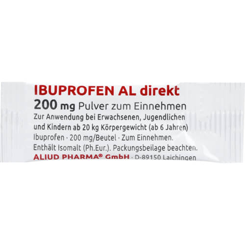 Ibuprofen AL direkt 200 mg Pulver bei Fieber und Schmerzen Ibuprofen AL direkt 200 mg Pulver bei Fieber und Schmerzen