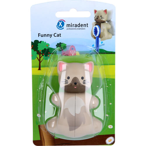 MIRADENT Zahnbürstenhalter Funny Snapper cat MIRADENT Zahnbürstenhalter Funny Snapper cat