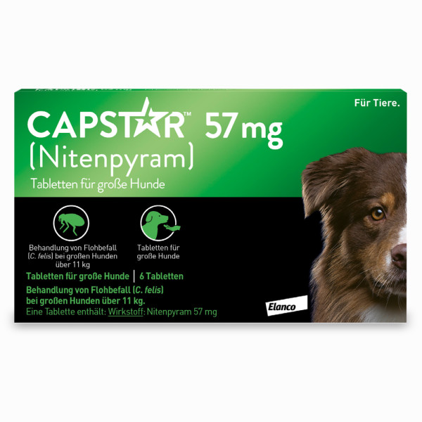 CAPSTAR 57 mg Tabletten f.große Hunde CAPSTAR 57 mg Tabletten f.große Hunde