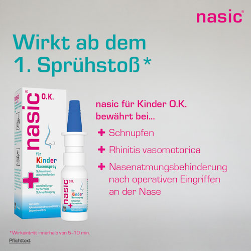 NASIC für Kinder o.K. Nasenspray NASIC für Kinder o.K. Nasenspray