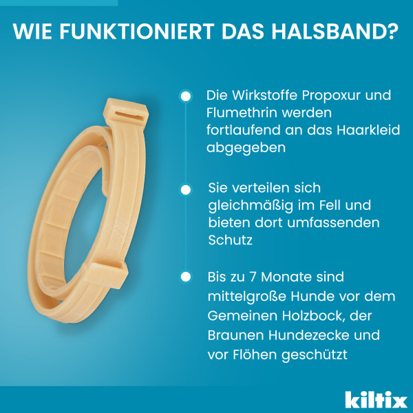 KILTIX Halsband f.mittelgroße Hunde KILTIX Halsband f.mittelgroße Hunde