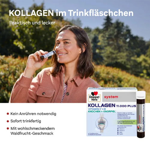 DOPPELHERZ Kollagen 11.000 Plus system Ampullen DOPPELHERZ Kollagen 11.000 Plus system Ampullen