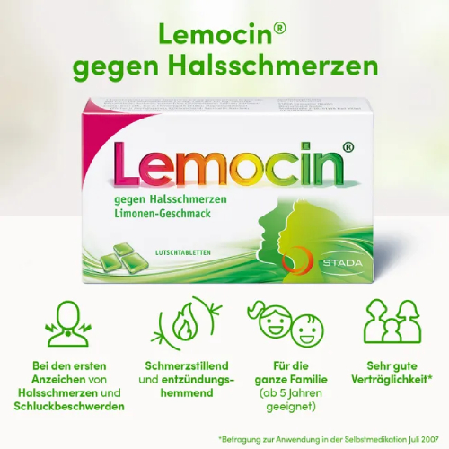 LEMOCIN gegen Halsschmerzen Lutschtabletten LEMOCIN gegen Halsschmerzen Lutschtabletten