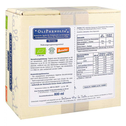 OLIPHENOLIA Bitter Flüssigkeit zum Einnehmen OLIPHENOLIA Bitter Flüssigkeit zum Einnehmen