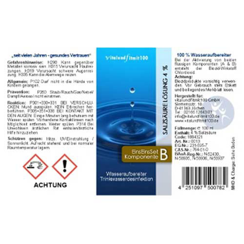 NATRIUMCHLORIT 25%+Aktivator Salzsäure 4% HDPE NATRIUMCHLORIT 25%+Aktivator Salzsäure 4% HDPE