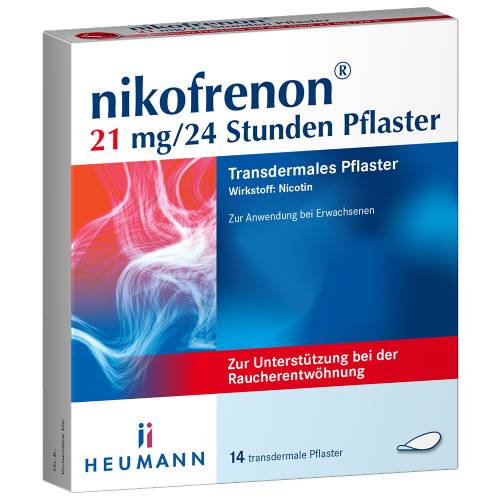 NIKOFRENON 21 mg/24 Stunden Pflaster transdermal NIKOFRENON 21 mg/24 Stunden Pflaster transdermal