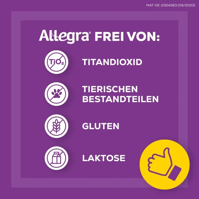 ALLEGRA Allergietabletten 20 mg Tabletten ALLEGRA Allergietabletten 20 mg Tabletten