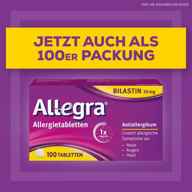 ALLEGRA Allergietabletten 20 mg Tabletten ALLEGRA Allergietabletten 20 mg Tabletten