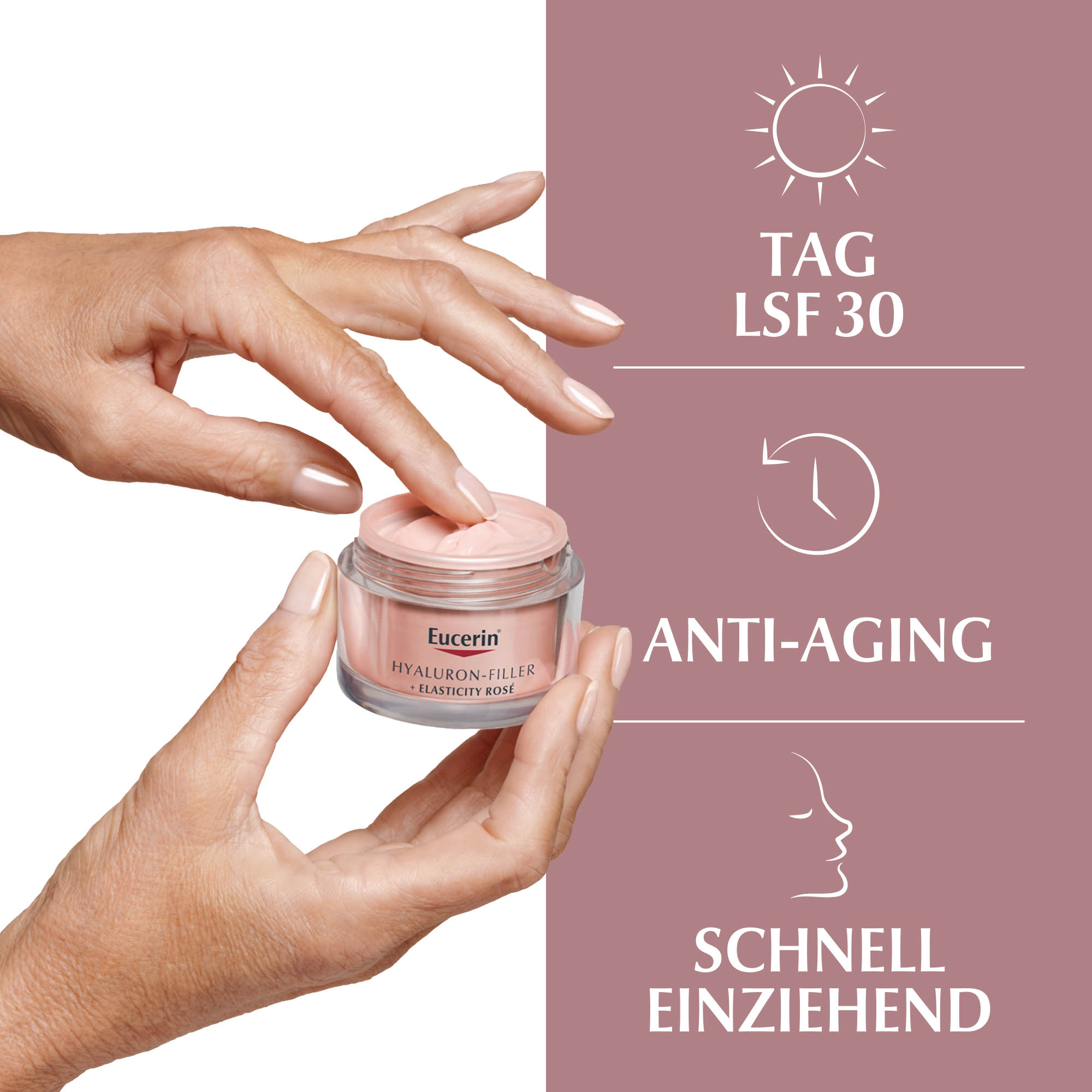 EUCERIN Anti-Age Hyaluron-Filler+Elast.Rose LSF 30 EUCERIN Anti-Age Hyaluron-Filler+Elast.Rose LSF 30