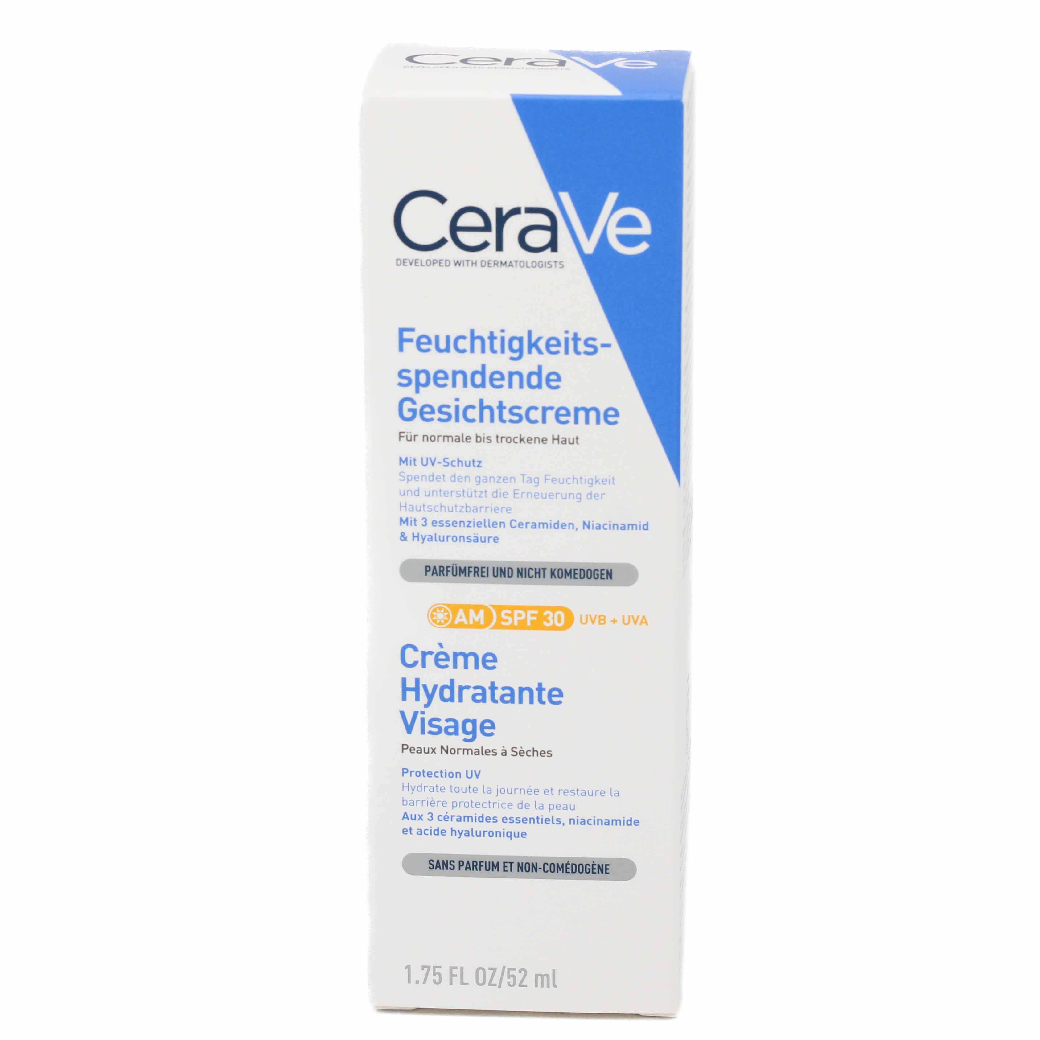 CERAVE feuchtigkeitsspendende Gesichtscreme SPF 30 CERAVE feuchtigkeitsspendende Gesichtscreme SPF 30
