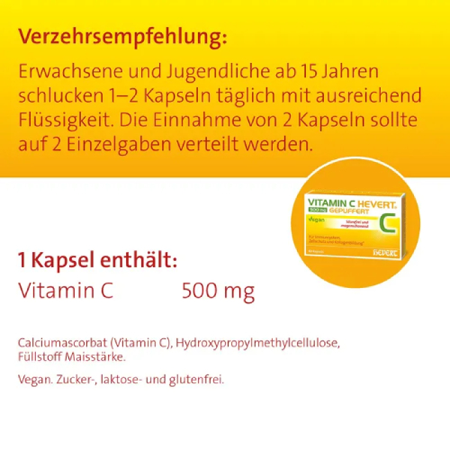 VITAMIN C HEVERT® 500 mg gepuffert VITAMIN C HEVERT® 500 mg gepuffert