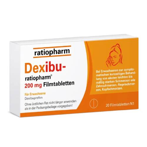 DEXIBU-ratiopharm 200 mg Filmtabletten DEXIBU-ratiopharm 200 mg Filmtabletten