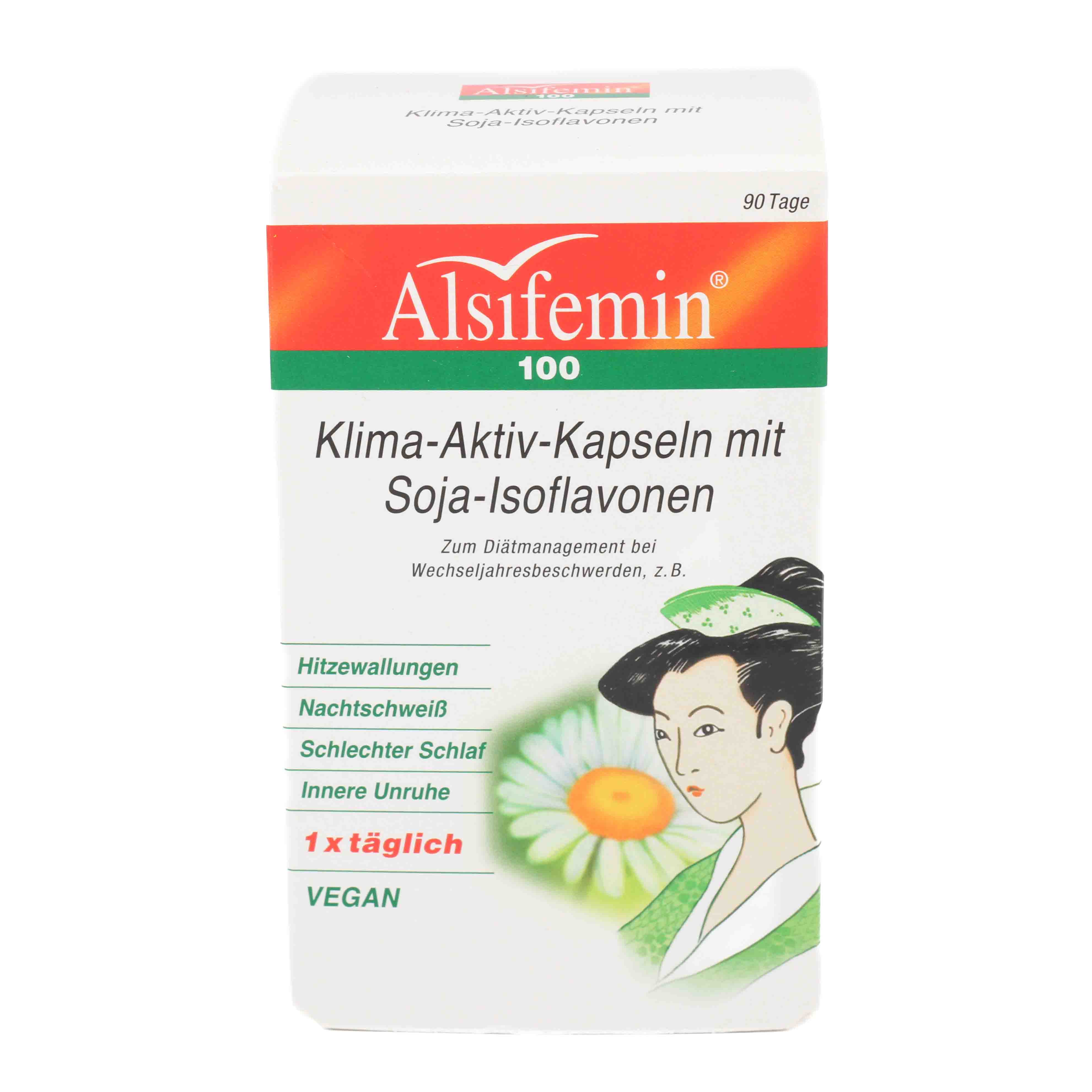 ALSIFEMIN 100 Klima-Aktiv m.Soja 1x1 Kapseln ALSIFEMIN 100 Klima-Aktiv m.Soja 1x1 Kapseln