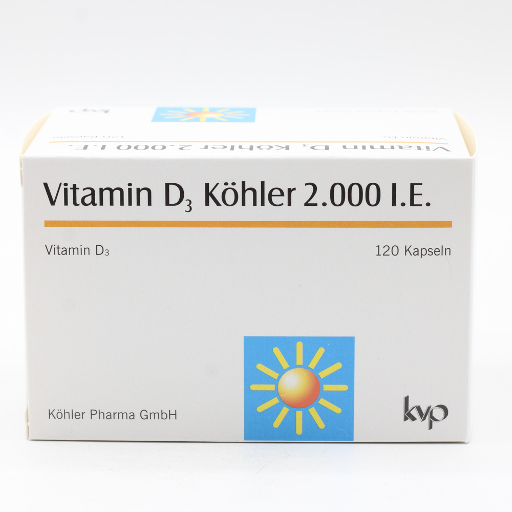 VITAMIN D3 KÖHLER 2.000 I.E. Kapseln VITAMIN D3 KÖHLER 2.000 I.E. Kapseln