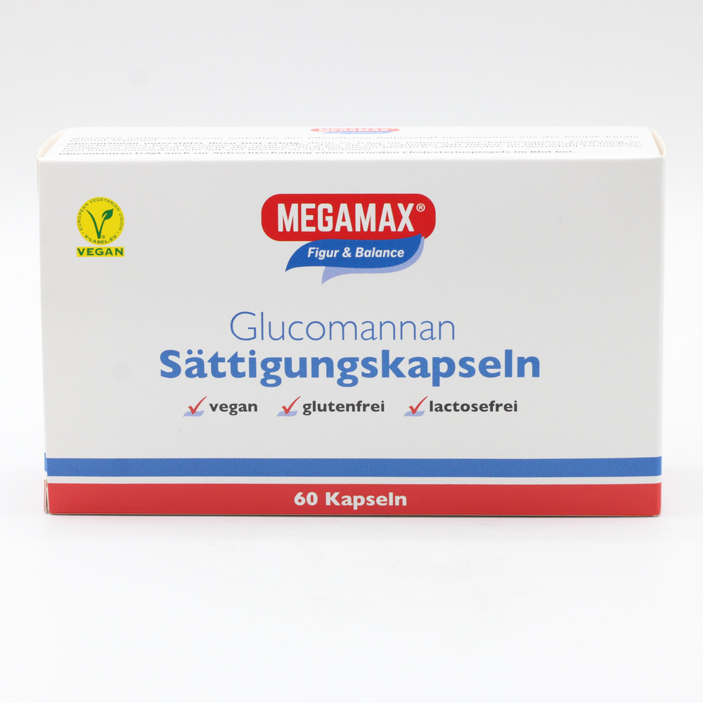 MEGAMAX Sättigungskapseln Glucomannan MEGAMAX Sättigungskapseln Glucomannan