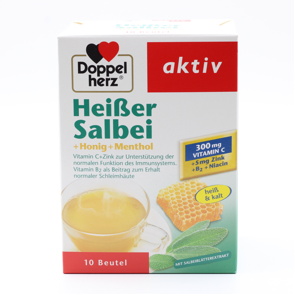 DOPPELHERZ heißer Salbei+Honig+Menthol Granulat DOPPELHERZ heißer Salbei+Honig+Menthol Granulat