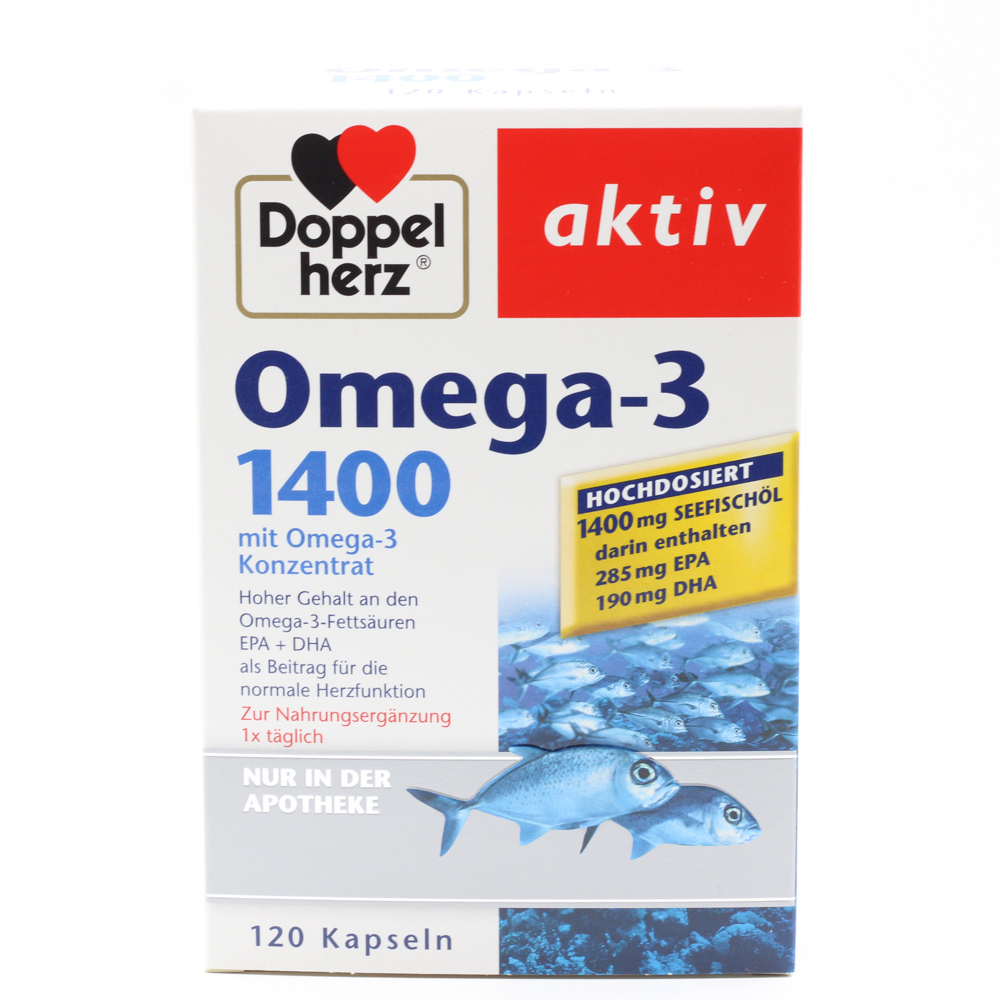 DOPPELHERZ Omega-3 1.400 Kapseln DOPPELHERZ Omega-3 1.400 Kapseln