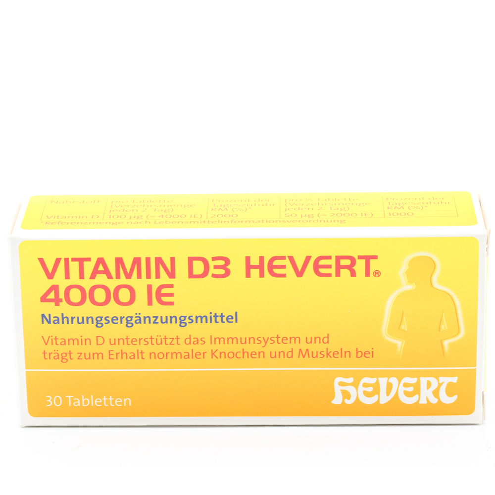 VITAMIN D3 HEVERT 4000 I.E. Tabletten VITAMIN D3 HEVERT 4000 I.E. Tabletten