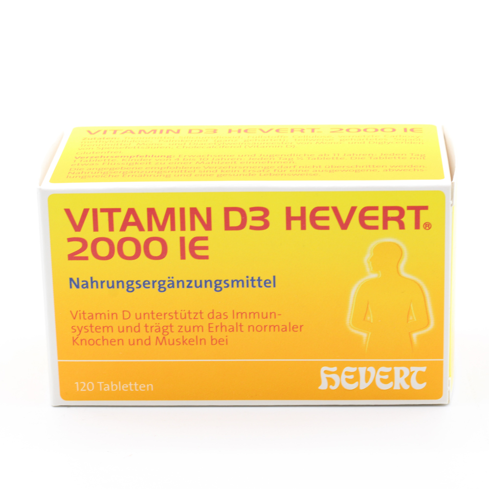VITAMIN D3 HEVERT 2000 I.E. Tabletten VITAMIN D3 HEVERT 2000 I.E. Tabletten