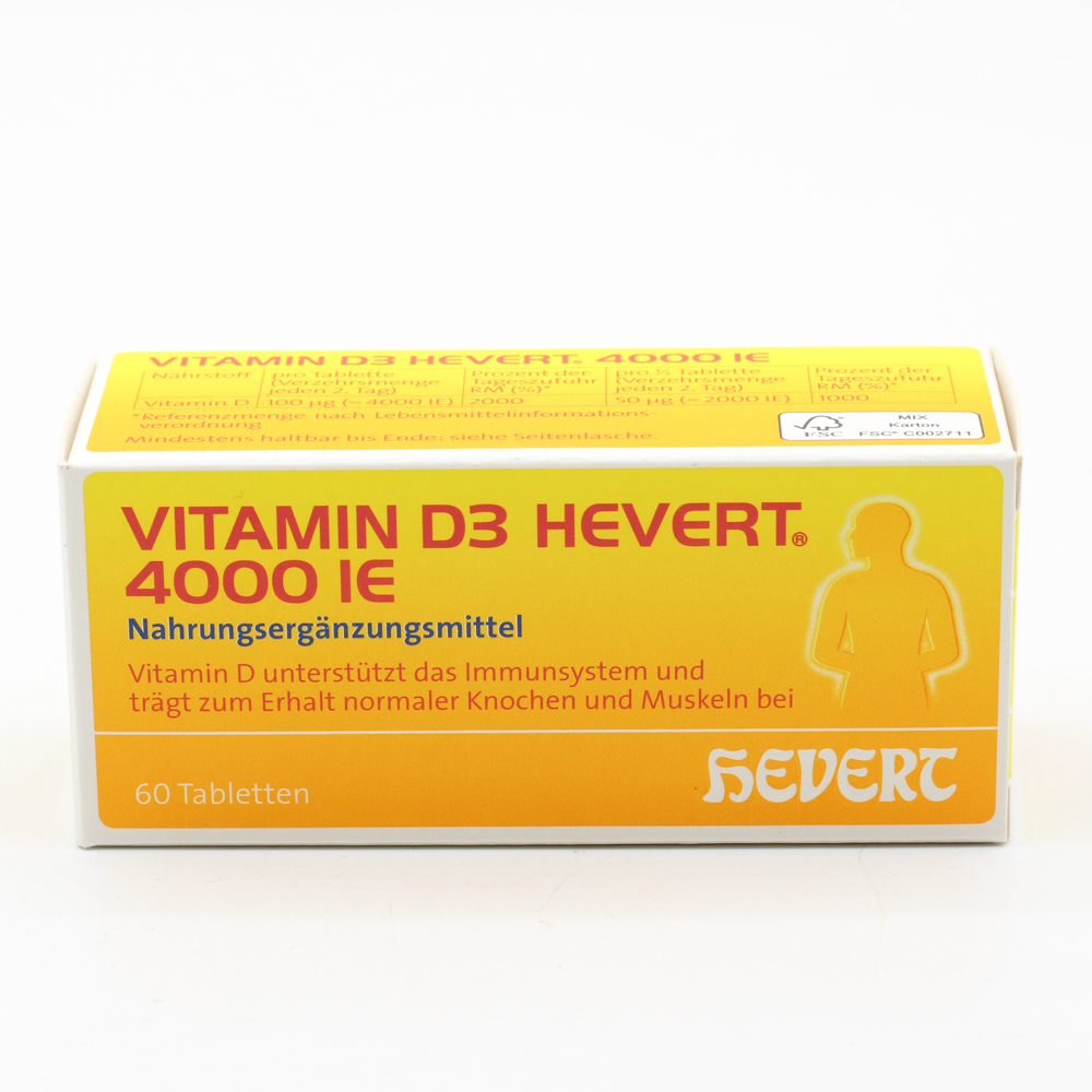 VITAMIN D3 HEVERT 4000 I.E. Tabletten VITAMIN D3 HEVERT 4000 I.E. Tabletten