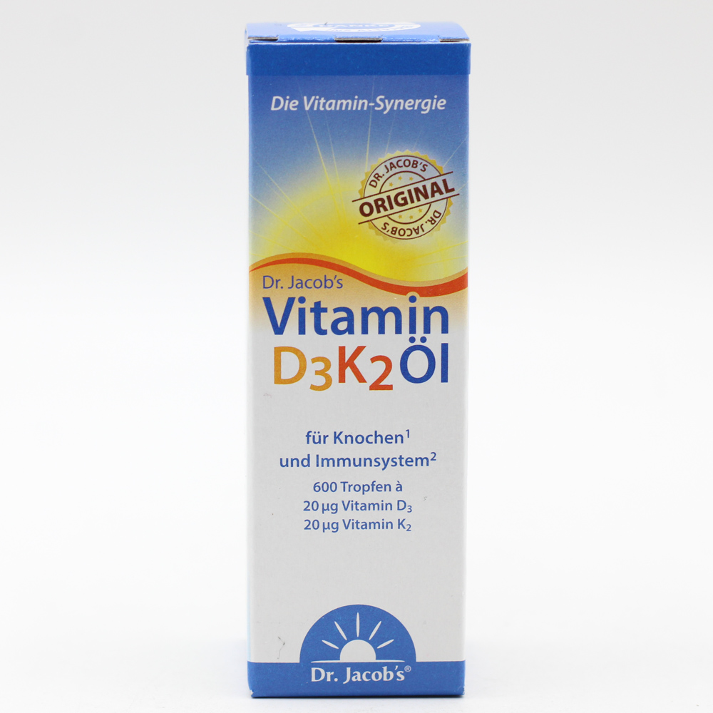 VITAMIN D3K2 Öl 800 I.E.+20 μg D3+K2 Dr.Jacob's VITAMIN D3K2 Öl 800 I.E.+20 μg D3+K2 Dr.Jacob's