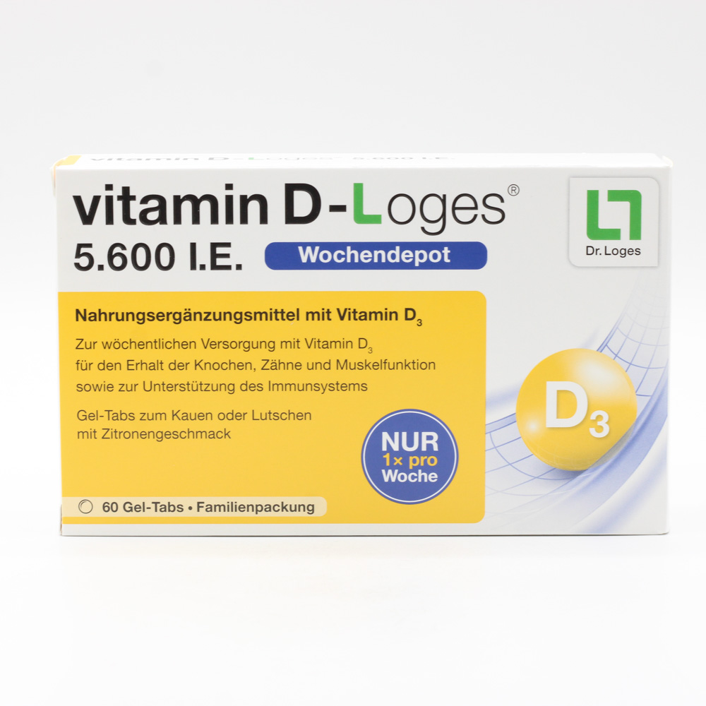 VITAMIN D-LOGES 5.600 I.E. Wo.Depot Kautabl.Fam.Pa VITAMIN D-LOGES 5.600 I.E. Wo.Depot Kautabl.Fam.Pa