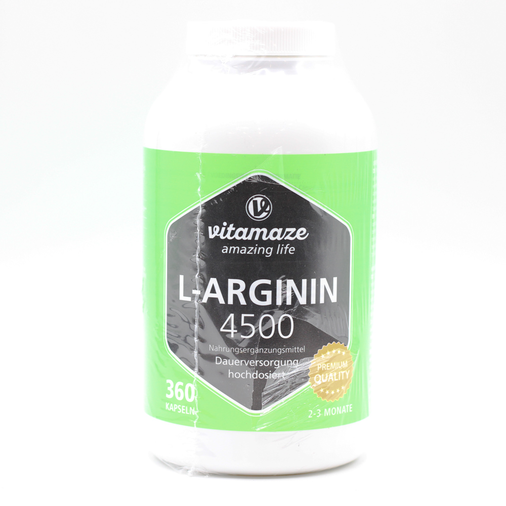 L-ARGININ HOCHDOSIERT 4.500 mg Kapseln L-ARGININ HOCHDOSIERT 4.500 mg Kapseln