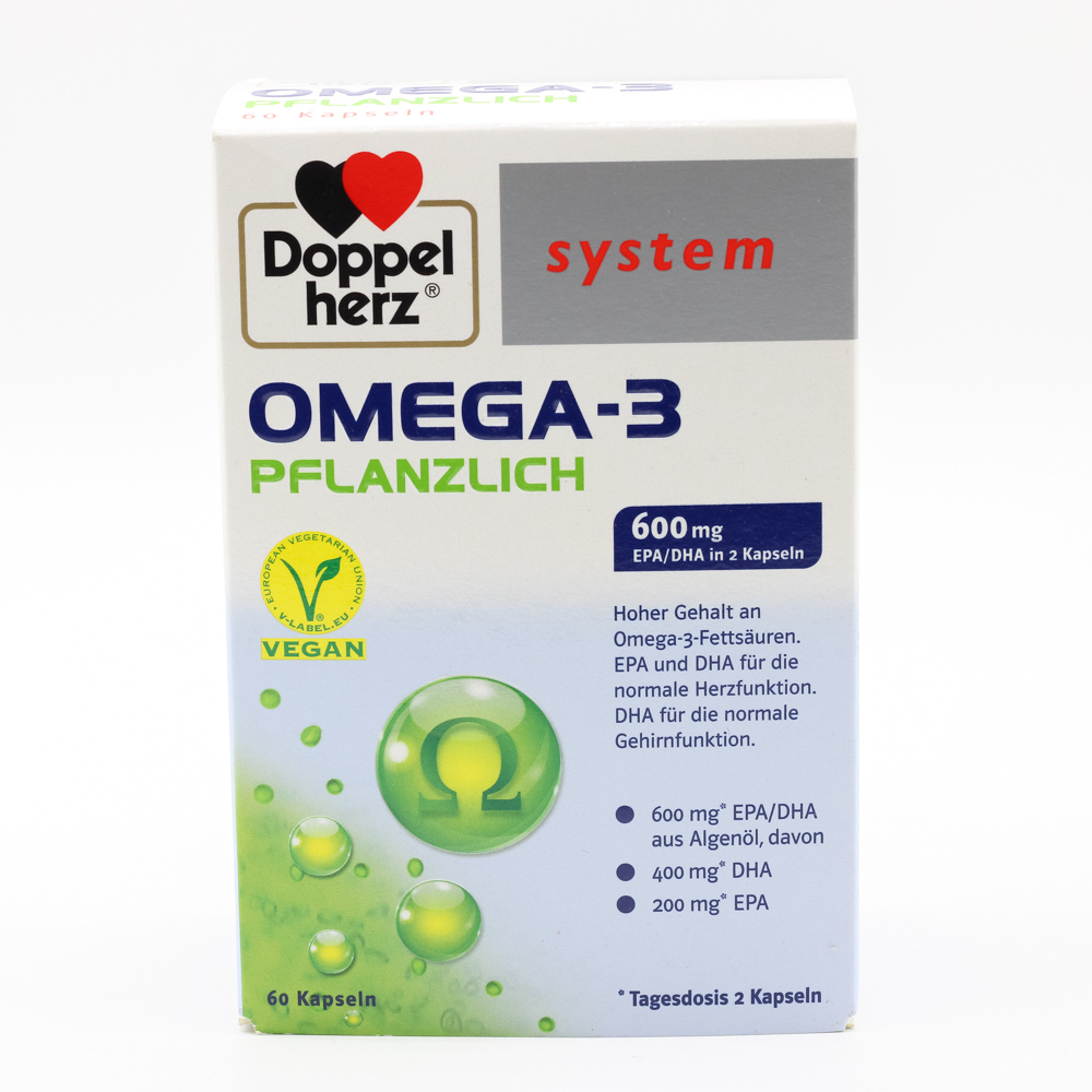 DOPPELHERZ Omega-3 pflanzlich system Kapseln DOPPELHERZ Omega-3 pflanzlich system Kapseln