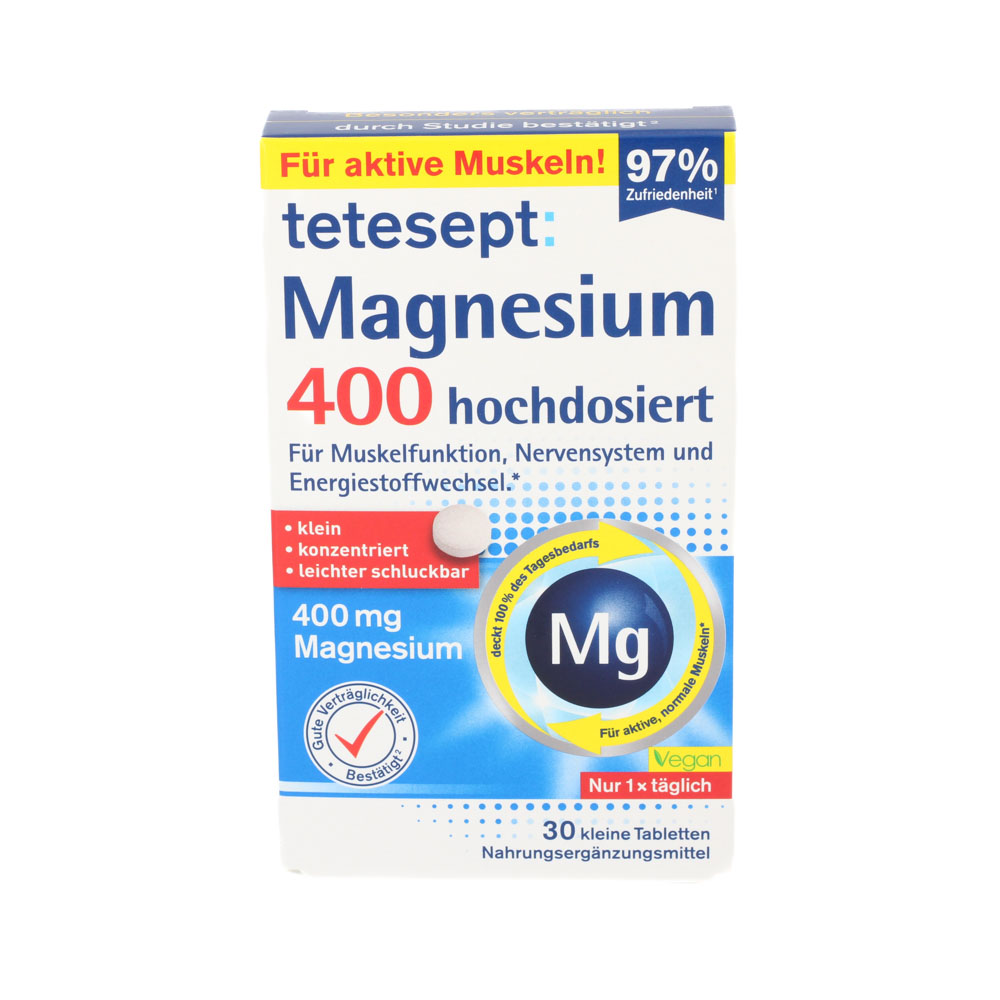 TETESEPT Magnesium 400 hochdosiert Tabletten TETESEPT Magnesium 400 hochdosiert Tabletten
