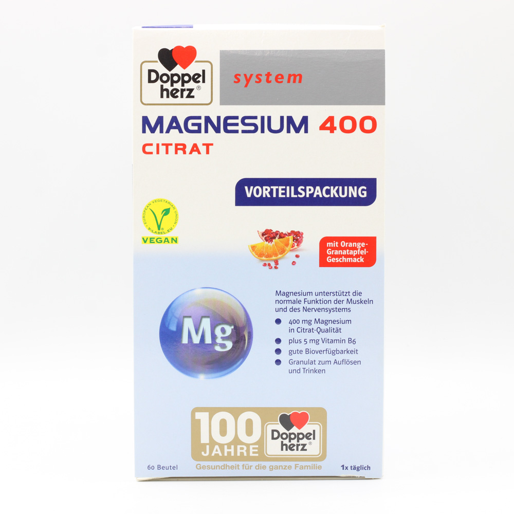 DOPPELHERZ Magnesium 400 Citrat system Granulat DOPPELHERZ Magnesium 400 Citrat system Granulat