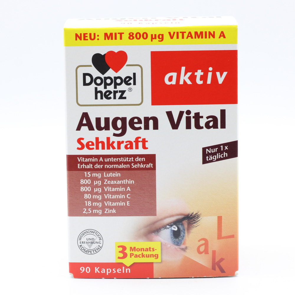 DOPPELHERZ Augen Vital Sehkraft aktiv Kapseln DOPPELHERZ Augen Vital Sehkraft aktiv Kapseln
