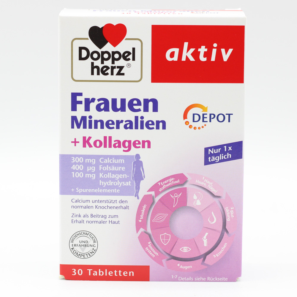 DOPPELHERZ Frauen Mineralien+Kollagen Depot Tabl. DOPPELHERZ Frauen Mineralien+Kollagen Depot Tabl.