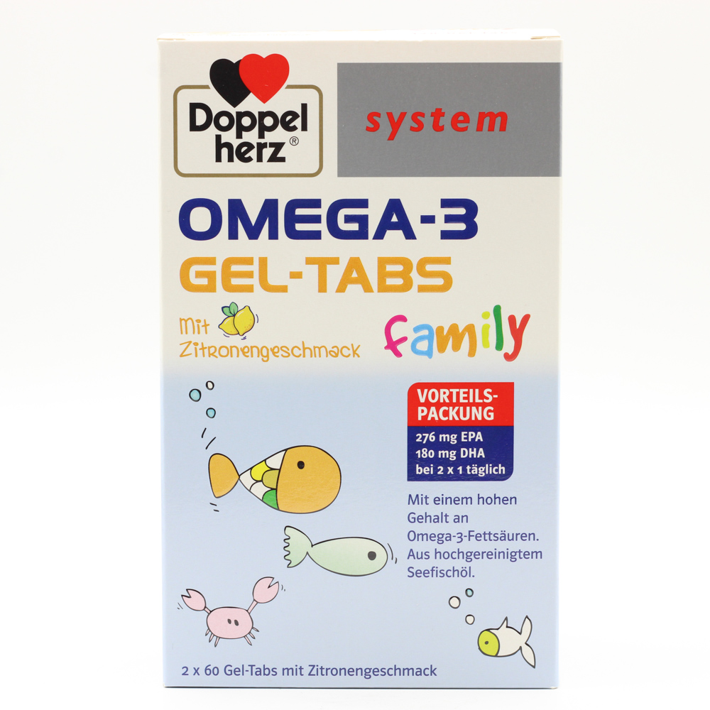 DOPPELHERZ Omega-3 Gel-Tabs family system DOPPELHERZ Omega-3 Gel-Tabs family system