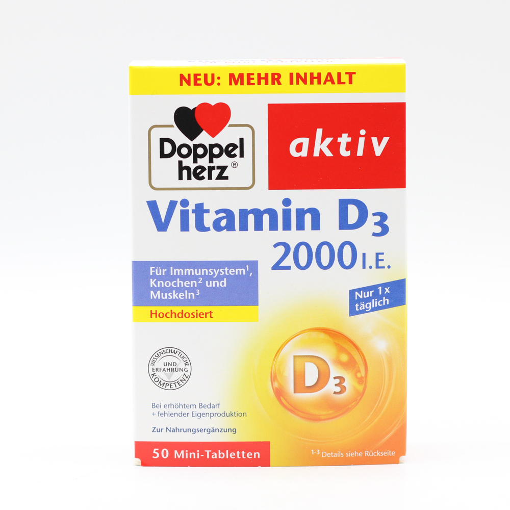DOPPELHERZ Vitamin D3 2000 I.E. Tabletten DOPPELHERZ Vitamin D3 2000 I.E. Tabletten