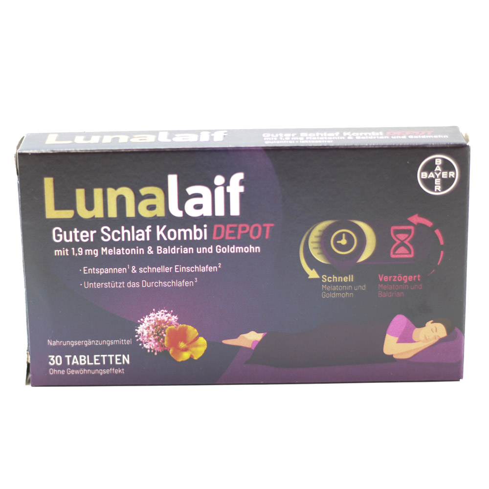 LUNALAIF Guter Schlaf Kombi Depot Tabletten LUNALAIF Guter Schlaf Kombi Depot Tabletten