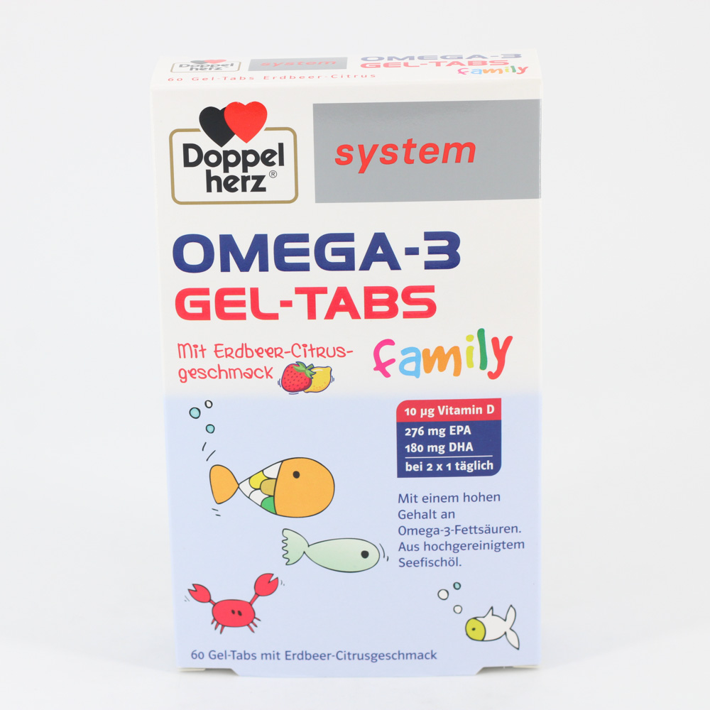 DOPPELHERZ Omega-3 Gel-Tabs family Erdb.Cit.system DOPPELHERZ Omega-3 Gel-Tabs family Erdb.Cit.system