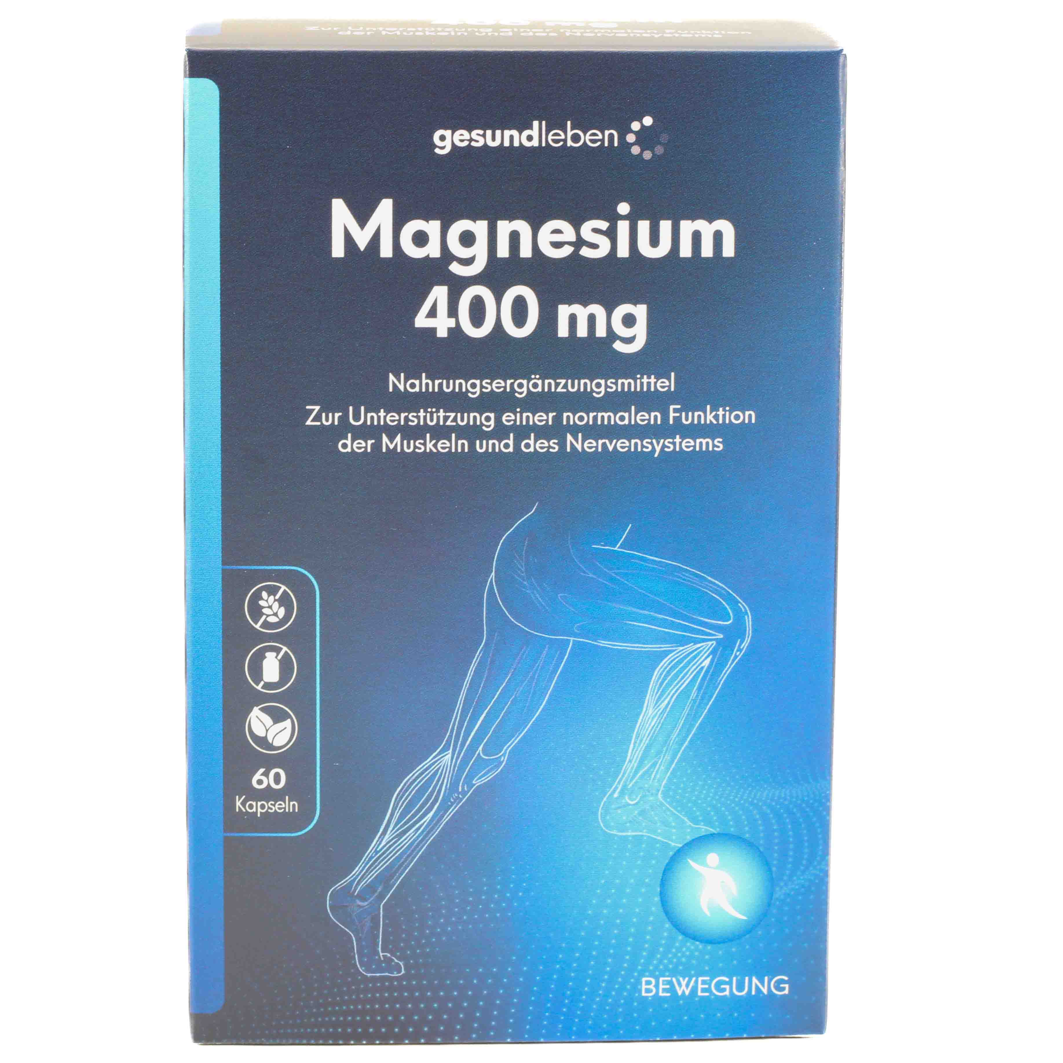 GESUND LEBEN Magnesium 400 mg Kapseln GESUND LEBEN Magnesium 400 mg Kapseln
