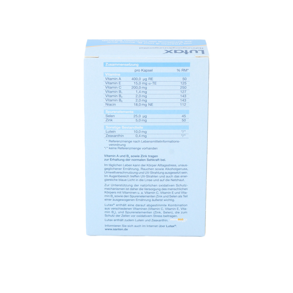 LUTAX 10 mg Lutein Kapseln LUTAX 10 mg Lutein Kapseln