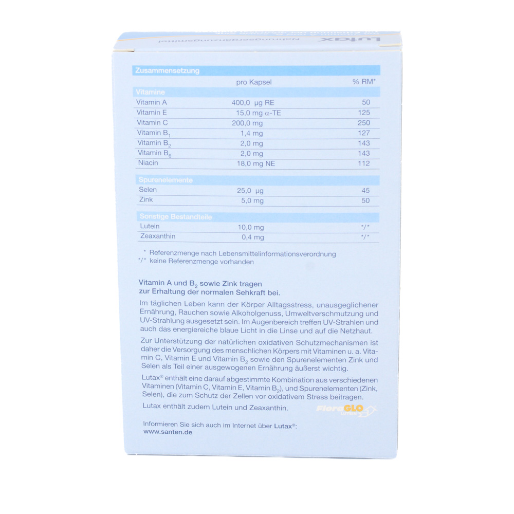 LUTAX 10 mg Lutein Kapseln LUTAX 10 mg Lutein Kapseln