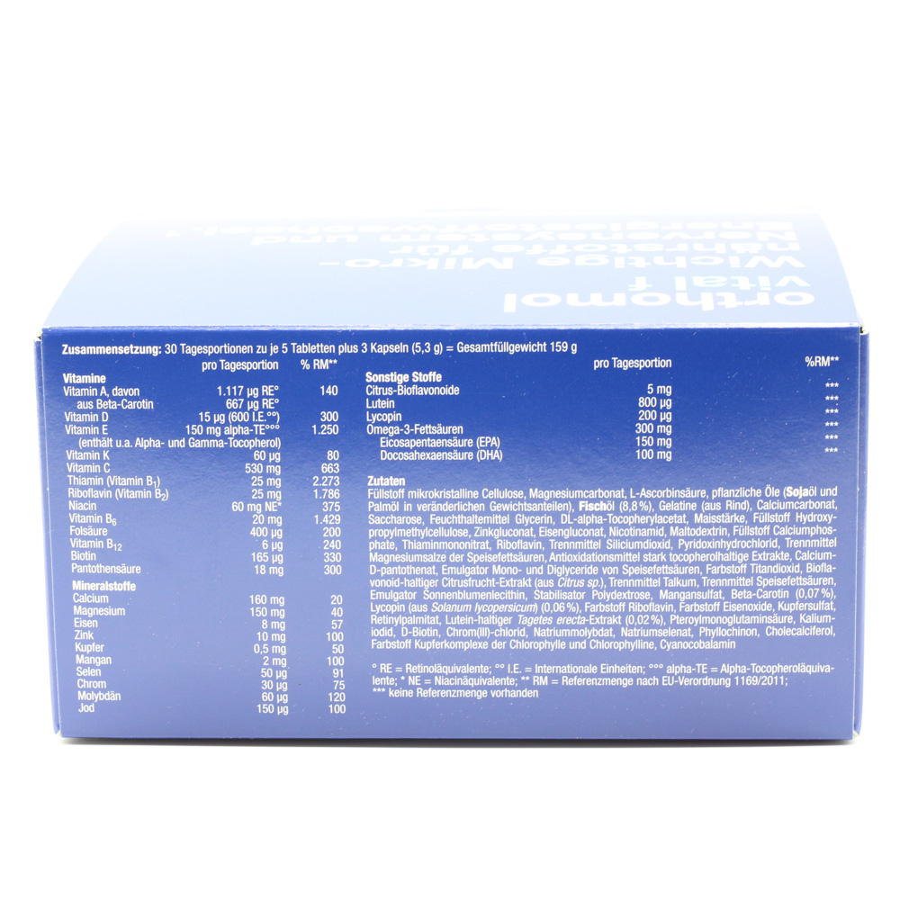ORTHOMOL Vital F Tabletten/Kaps.Kombipack.30 Tage ORTHOMOL Vital F Tabletten/Kaps.Kombipack.30 Tage