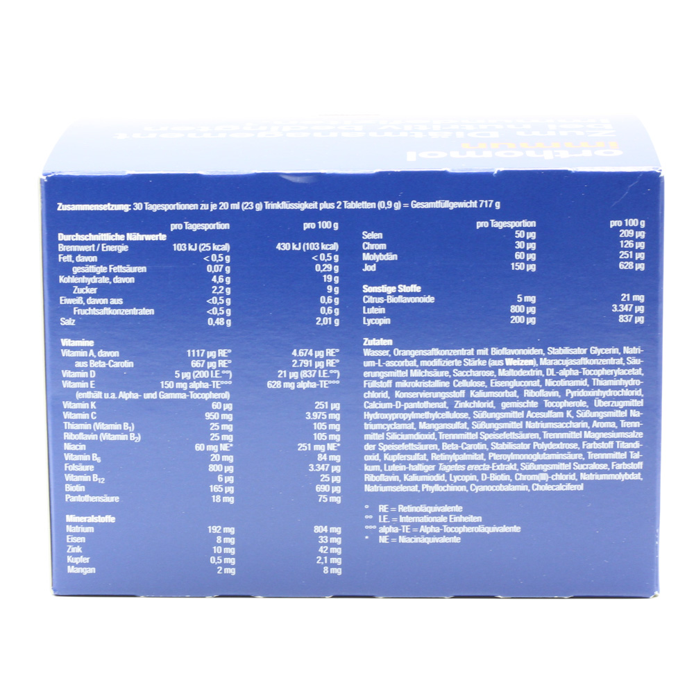 ORTHOMOL Immun Trinkfläschchen/Tabl.Kombipack. ORTHOMOL Immun Trinkfläschchen/Tabl.Kombipack.
