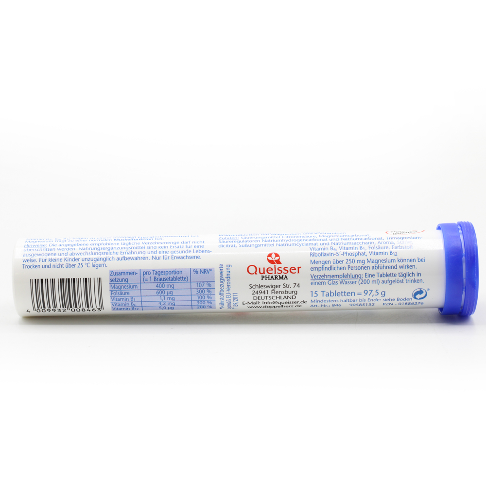 DOPPELHERZ Magnesium 400+B1+B6+B12+Folsäure BTA DOPPELHERZ Magnesium 400+B1+B6+B12+Folsäure BTA